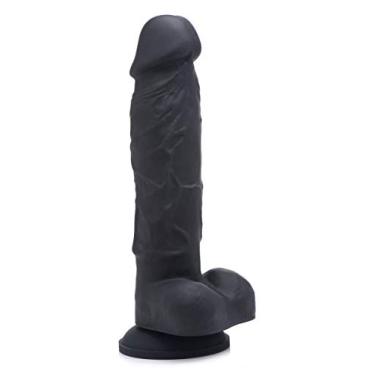 Imagem de Strap U Dildo De Silicone Power Pecker 7" Com Bolas, 123312 1 Contagem Preto