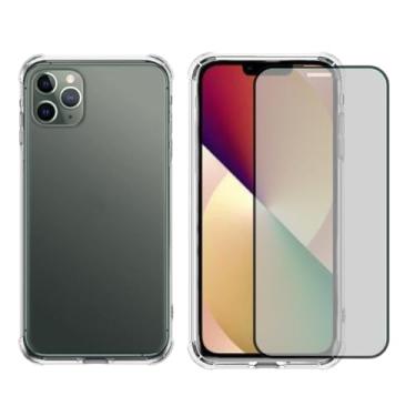 Imagem de Kit Capa Capinha Anti Impacto e Pelicula Privacidade Compatível Com iPhone 13 Pro (iPhone 13 Pro)