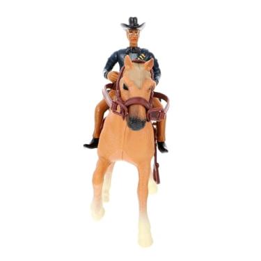 Imagem de HEMOTON 3 Conjuntos De Brinquedos De Cavalo Modelo Cowboy Ocidental Mini Brinquedos De...