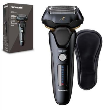 Imagem de Panasonic Barbeador elétrico ARC5 para homens com aparador pop-up, barbeador elétrico de 5 lâminas seco molhado com sensor de barbear inteligente e cabeça giratória flexível 16D - ES-LV67-K (preto)