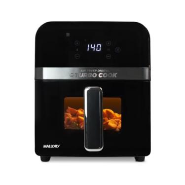 Imagem de Fritadeira Elétrica Mallory Turbocook 6L - Painel Touch, Visor em Vidro, Air Cook System, Timer 60 minutos, Air Cook System – 127V