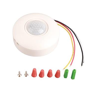 Imagem de MUNEFE Luz do sensor de movimento, sensor de ocupação montado no teto de 360 graus, interruptor de luz detector de movimento automático para iluminação do porão