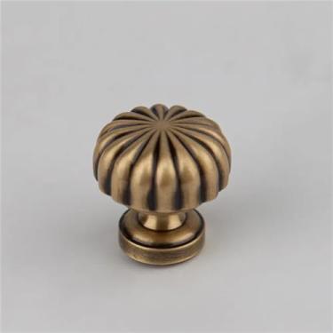 Imagem de Armário de latão sólido alças gaveta de mesa puxar maçaneta da porta para gaveta botão móveis ferragens acessórios de cozinha, t2638 bronze