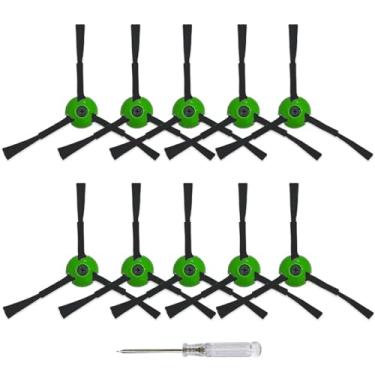 Imagem de Pacote com 10 escovas laterais de substituição compatíveis com iRobot Roomba i & j & e e série e todos os modelos, acessórios para i1+/i2+/i3+/i4+/i5+/i6+/i7+/i8+/j6+/j7+/j7+/j8+/e5/e6 Robot Vacuum