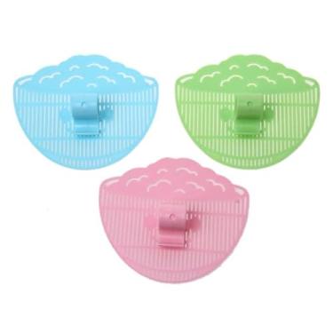 Imagem de Forieru 3 peças de coador de plástico, escorredor de macarrão em forma de tigela para panelas e tigelas – peneira de arroz universal, coador de macarrão para vegetais, frutas, acampamento e uso na