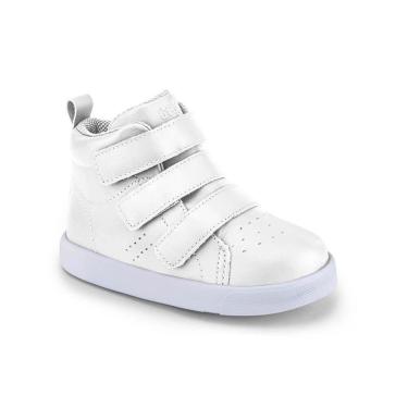 Imagem de Bota Infantil de Couro Bibi Branca Agility Mini II-Masculino