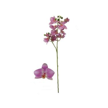 Imagem de Haste orquídea phalaenopsis 10 flores em plástico Brilliance 85cm rosa