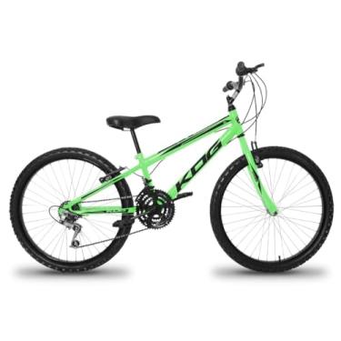 Imagem de Bicicleta Infantil Em Aluminio KOG Aro 24 com 18 Marchas Com Câmbio Shimano Freio V-Brake,Verde Preto