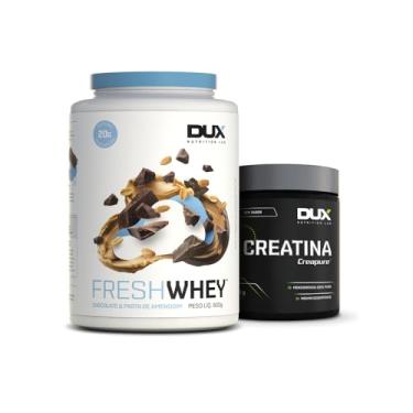 Imagem de KIT BULKING FRESHWHEY 900g (Hipertrofia) Creatina + Chocolate e Pasta de Amendoim
