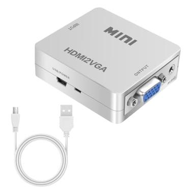 Imagem de YAODHAOD Adaptador HDMI-3RCA HDMI macho para 3 RCA fêmea composto vídeo áudio VA componente adaptador conversor adequado para HDTV DVD e a maioria dos dispositivos projetores LCD (HDMI VGA para