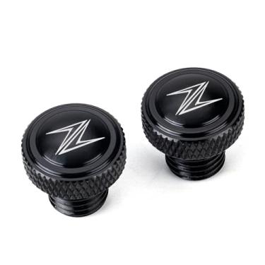 Imagem de MOWOK Para Kawasaki Z900 Z750 Z650 Z800 Z1000 Z400 Z1000SX Z900RS Z250 Z300 Z 900 Acessórios de motocicleta Espelhos Parafusos de plugue de furo Tampa (preto)