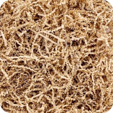 Imagem de Ohiyoo 1,8 kg Kraft enrugado papel fatiado enchimento cesta de embrulho enchimento caixa de presente enchimento de papel confete recheio de fragmentos de papel para aniversário, Natal, casamento,