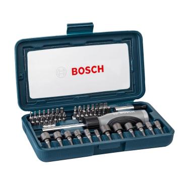 Imagem de Kit de Pontas e Soquetes Para Parafusar BOSCH com 46 Peças 