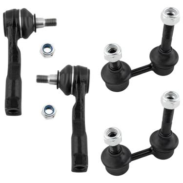 Imagem de WEDOAUTO 4 peças de barras oscilantes dianteiras/barras estabilizadoras de haste de direção externa para Kia Sedona 2002 2003 2004 2005 EX LX Mini Van de passageiros 5 portas V6 3,5L Substituição #