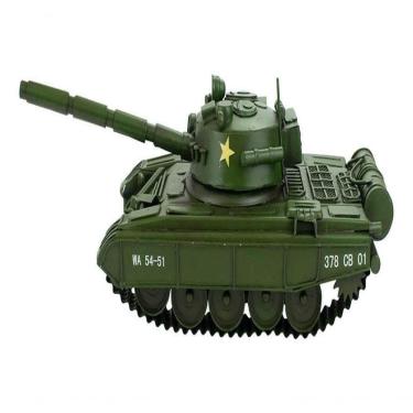 Imagem de Tanque Guerra Verde 11.5x33x14cm Estilo Retrô - Vintage