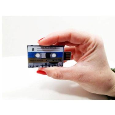 Imagem de Pendrive Formato Fita Cassete De 8 Gb - Pronta