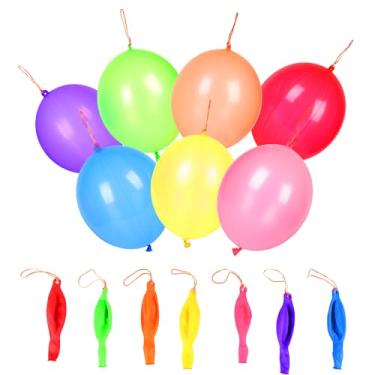 Imagem de Party Glits 36 Punch Balloons 18 inch Heavy Duty Punching Balloons For Kids Party Favors, Bouncy Balloons with Rubber Band Handle for Birthday Party, Goodie Bag, Party Favour