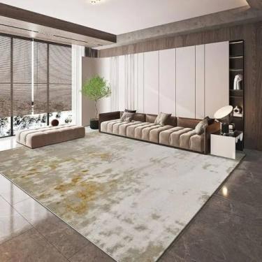 Imagem de Decoração abstrata para casa, carpete leve, luxuoso, sala de estar, tapete moderno, cabeceira, tapete antiderrapante, escritório, sofá, área, M, 300x400cm 118x157 pol.