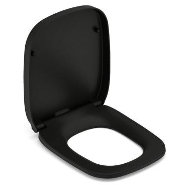 Imagem de Kit 3 Assentos único Termofixo com Queda Amortecido Debba Classic Roca Matte Black