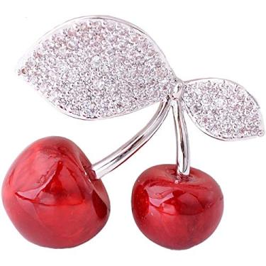 Imagem de Carrot Cherry Abacaxi Broche Saia Cardigan Chapéu Cachecol Broche de Lapela Emblema Casamento Corsage Xale Pin, Metal, Liga metálica.