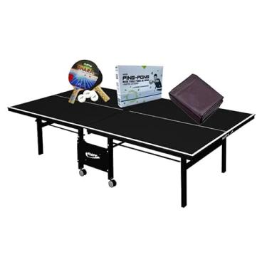 Imagem de MESA PING PONG MDF 18mm 1084 PRETA KLOPF + Kit Completo 5094 + Capa Aberta