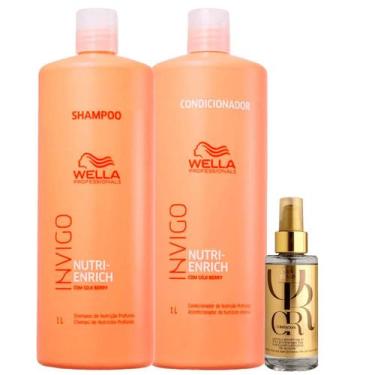 Imagem de Kit Shampoo, Cond Nutri Enrich e Oil Reflections-Wella - Wella Profess