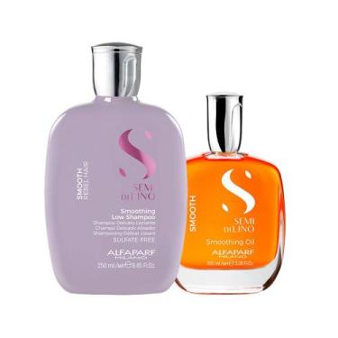 Imagem de Kit Alfaparf SDL Smooth Smoothing - Shampoo 250ml+Óleo 100ml - ALFAPAR