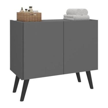 Imagem de Gabinete Armário de Banheiro 62,5cm Retrô 2 Portas Multimóveis MP5045,