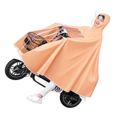 Imagem de Poncho de Chuva para Ciclomotor, Capa de Chuva Longa de Corpo Inteiro para Bicicleta Reutilizável à Prova D'água para Adultos, Poncho de Chuva para Scooter Elétrico, Material de