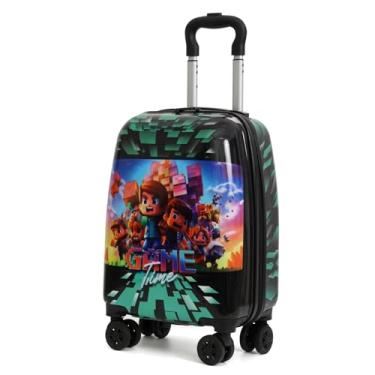 Imagem de Mala Infantil Escolar/Viagem Com Giro 360º Skeet Resistente Verde