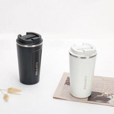 Imagem de Copo Térmica De Café Chá Com Tampa 510ml - oem, Preta