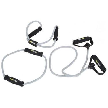 Imagem de Kit com 3 Elásticos Extensores em Látex com Pega em EVA - Proaction - 