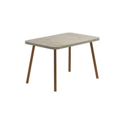 Imagem de Mesa de Jantar 4 Lug Retangular 1,2m Stellar Carraro Pet Ros, Rosé