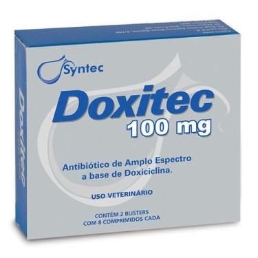 Imagem de Doxitec 100mg Antibiótico Doxiciclina Cães - 16 Comprimidos - Syntec, 