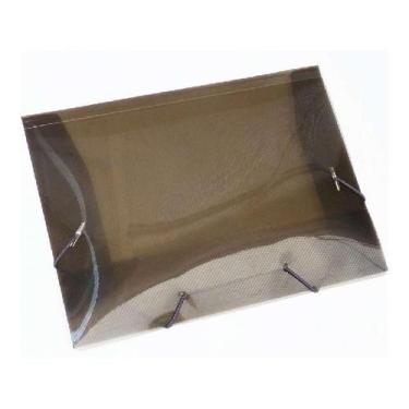 Imagem de Kit 10 Pastas Aba Elástico Ofício A4 23,5cmx33,5cm ACP, Fumê