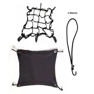 Imagem de Kit Aranha Tecido Aberta 35x35 Elastico 2m Capacete Capa - Dvsc