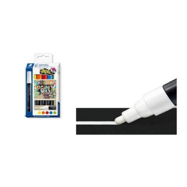 Imagem de Caneta TIPO POSCA LUMOCOLOR Ponta redonda 6 Cores STAEDTLER