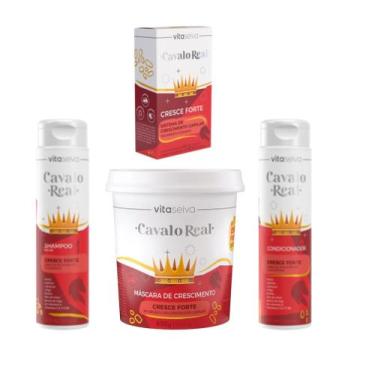 Imagem de Vita Seiva Cavalo Real Cresce Forte 04 Prods (Shampoo/Condicionador/Ma