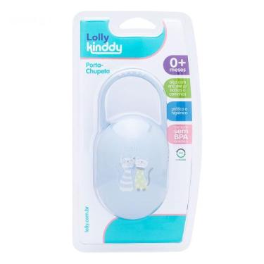 Imagem de Porta Chupeta Lolly Kinddy Zoo Azul 0+Meses