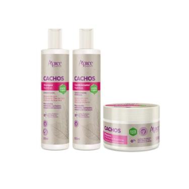 Imagem de Shampoo e Condicionador Cachos Nutritivos 300ml + Mascara 300g - Apse 