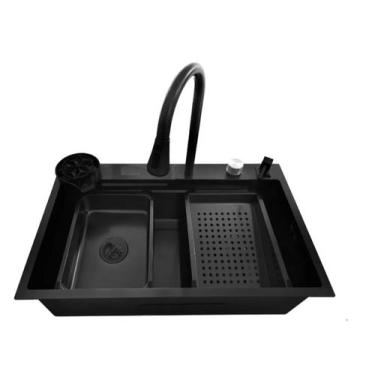 Imagem de Cuba gourmet completa com torneira /cascata/ lavador de copos e acessó