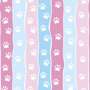 Imagem de Papel De Parede Adesivo Autocolante Vinil Animal Patinhas de Animais N