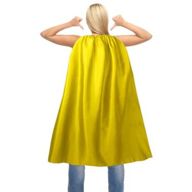 Imagem de Capa e máscara de super-herói adulto para homem e mulher - capas de vampiro de Halloween capas de festa de super-herói prata cinza, Azul, Adult