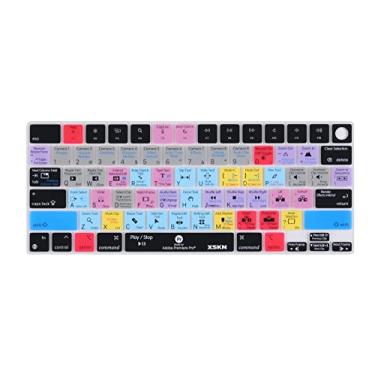 Imagem de XSKN Capa para teclado Premiere Pro Shortcut versão EUA para MacBook Air 2023 de 15,3 polegadas M2 M3 Chip A2941 A3114 para MacBook Air 2022 13,6 polegadas M2 M3 Chip A2681 A3113 Acessórios para