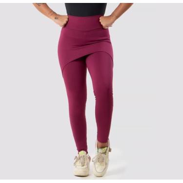 Imagem de Calça saia Tapa Bumbum Cintura Alta Fitness calça legguing suplex liso