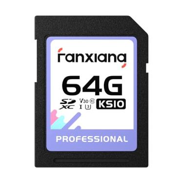 Imagem de fanxiang Cartão de memória SDXC de 64 GB, UHS-I, C10, U3, V30, vídeo Full-HD e 4K, leitura/gravação de até 95/45 MB/s, para entusiastas de fotografia, criador de vídeo, videografista