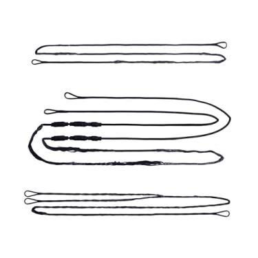 Imagem de sanlida Dragon 10 Kit de corda e cabo de substituição de arco composto 22 fios feitos de BCY 452X (câmera média)