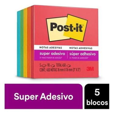 Imagem de POST-IT Diversao 76MM X 76MM 5 Blocos de 90 Folhas 3M