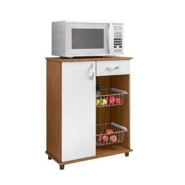 Imagem de Balcão Fruteira Belize Freijó/branco Notável Móveis Freijó/branco