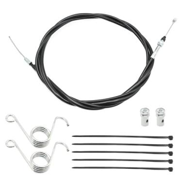 Imagem de CADUFUELLY Kit universal de cabo do acelerador de 195 cm para Go Kart com pedal de retorno de freio mola, substituição para Kandi Go Cart Mini Bike Dirt Bike Scooter 90cc 110cc 125cc 150cc